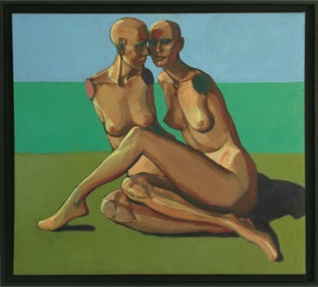 Two Girls Together Whispering