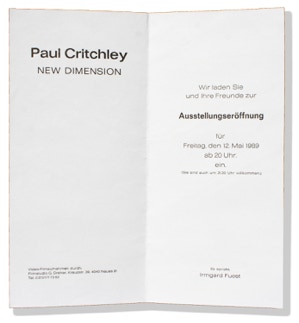 Invitation Galerie Rath, inside