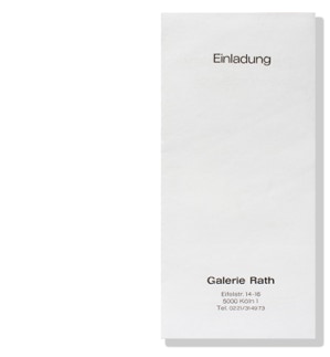 Invitation Galerie Rath, cover