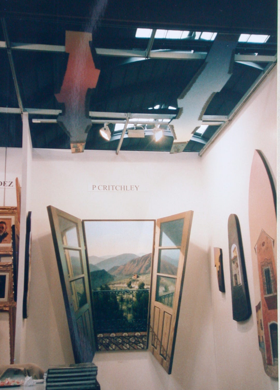view of paintings exhibited with Galerias del Este from Valencia in the InterArt Art Fair in Toulouse, November 1994 