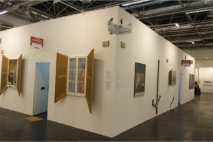 Installation ' A Sense of Place' by Paul Critchley at Art.Fair Cologne 2014, front entrance