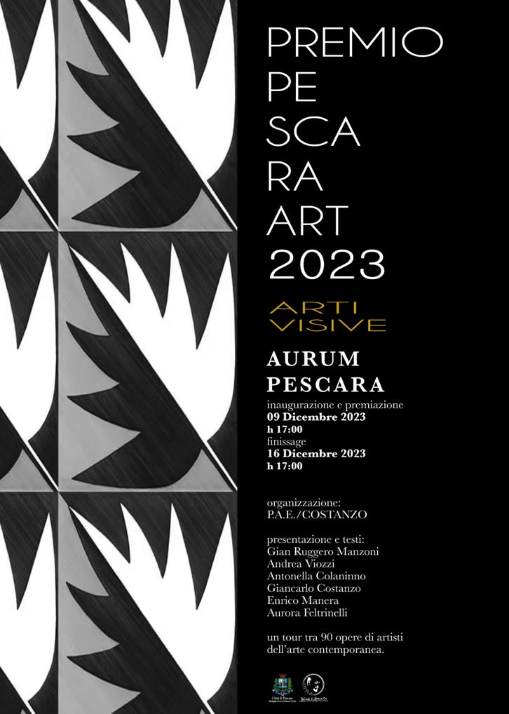 logo Pescarart 2023 : Bianco & Nero