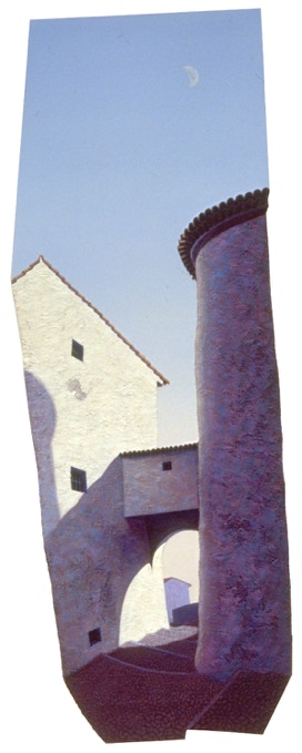 The Archway, shaped painting by Paul Critchley