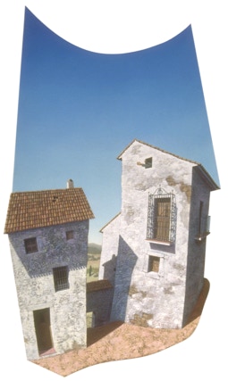 El Ermitaño Mudo, shaped painting by Paul Critchley