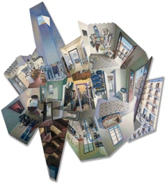 Rauric 12, shaped oil painting