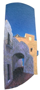 shaped painting 'Deep Summer' by Paul Critchley