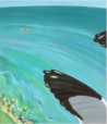 Painting 'Bird's Eye View' by Paul Critchley, commissioned by Royal Caribbean International. detail 2