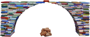 constructed painting by Paul Critchley 'Bridge of Cultures, created in the symposium Alanica 2011, Vladikavkaz