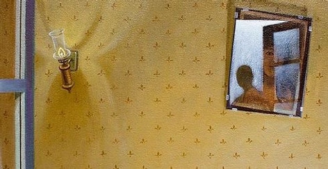 Detail of 'Hello Boys' painting by Paul Critchley