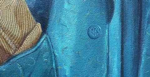 Detail of 'Mr and Mrs' painting by Paul Critchley