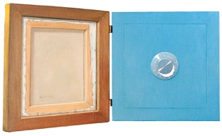 Painting by Paul Critchley 'The Safest Place to Put Your Money Is In Art', open