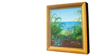 Painting by Paul Critchley 'The Safest Place to Put Your Money Is In Art',closed 