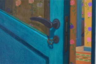 All Kissing Strictly Prohibited, detail closed door 1