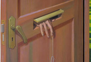 The Mind Maze, detail of the closed door 2