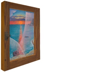 painting 'Aurora, goddess of the dawn' closed
