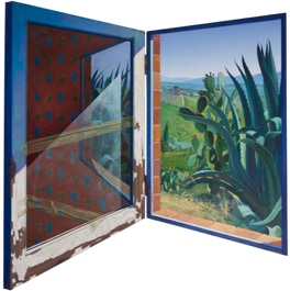 My Prickly Neighbour  Diptych, 109 x 106 cm (open)
