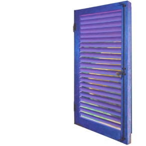 Eye Catching, diptych oil painting, closed