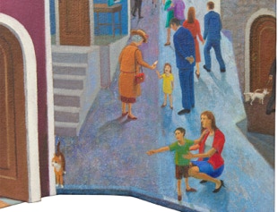 Life In The Village, detail