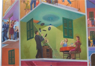 All Night Party In The Village, detail