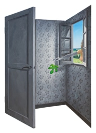 A Time of Remorse Triptych, 132 x 94 cm, closed