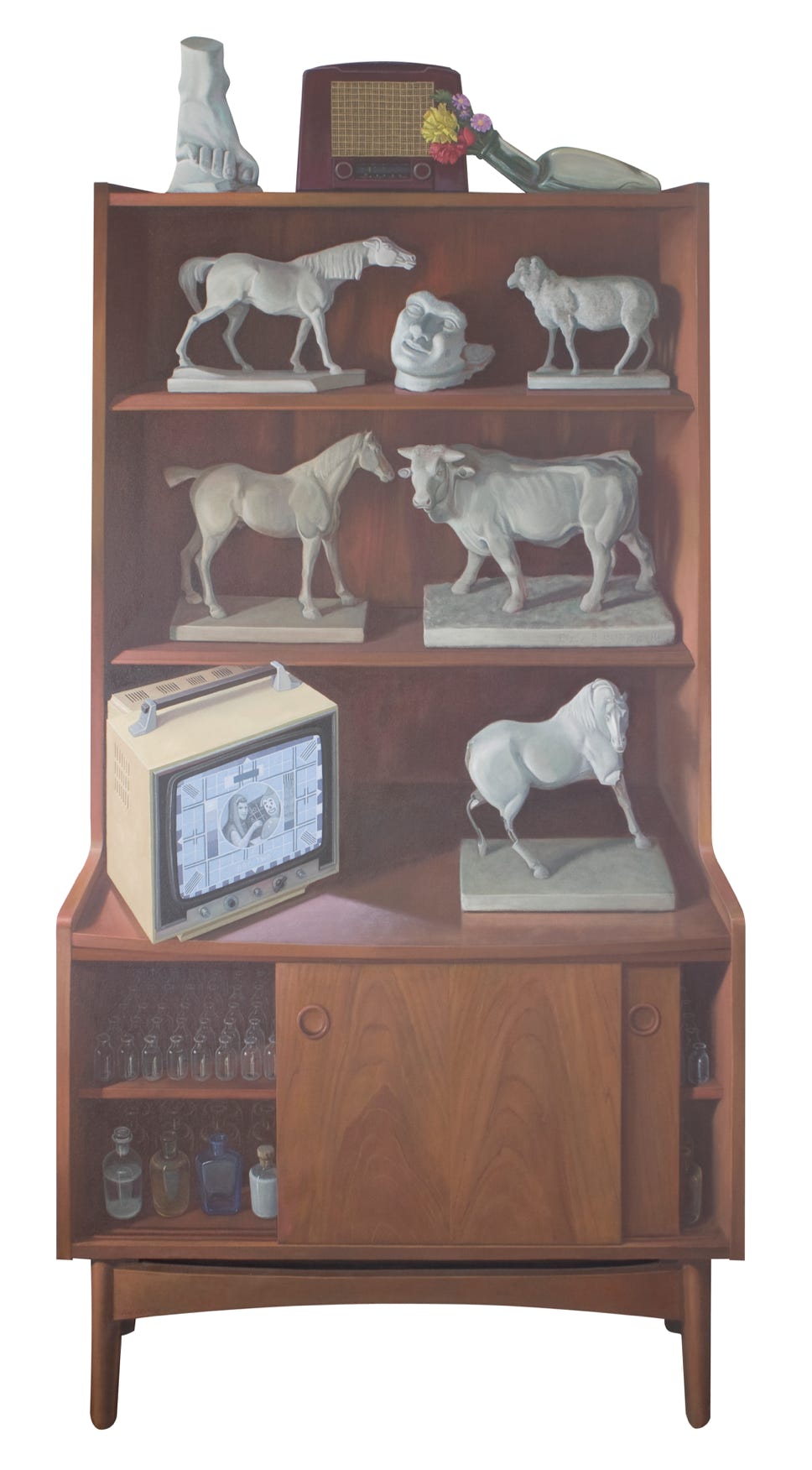 'Artyfact', shaped painting by Paul Critchley, exhibited at the 48th Premio Sulmona