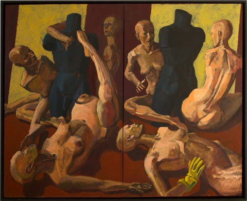 Painting with mannequin models