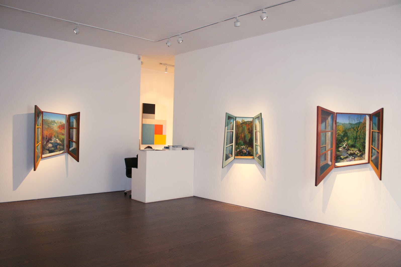 View of exhibition at Flowers Gallery, Cork Street, London