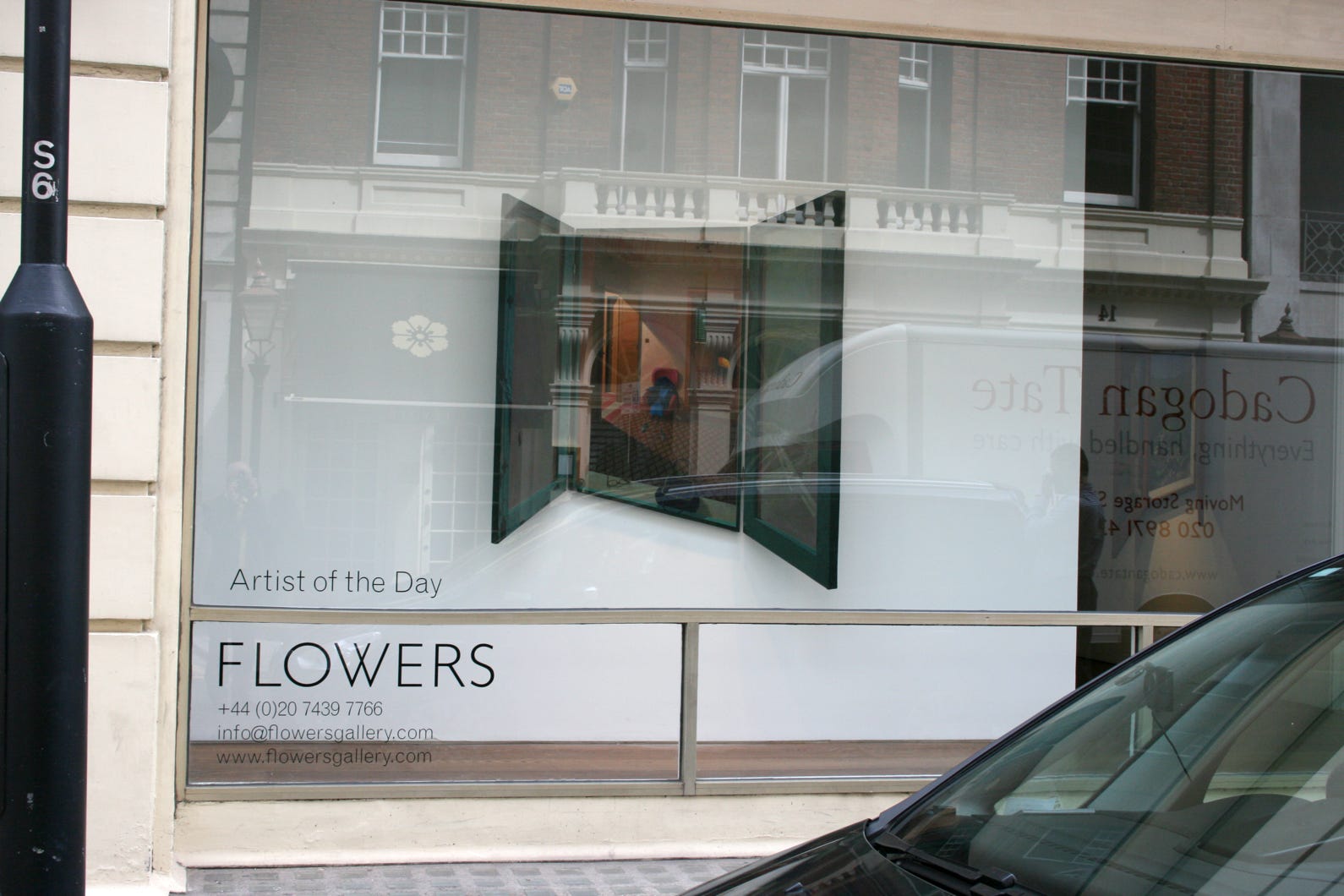 View of exhibition at Flowers Gallery, Cork Street, London