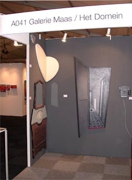 Stand view with paintings by Paul Critchley, Holland Art Fair, 2006