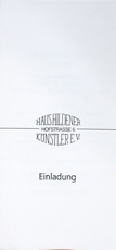 invitation to exhibition at Haus Hildener Künstler