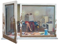 Painting for the exterior of the Panoramic Interior installation