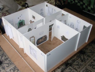 maquette of the installation