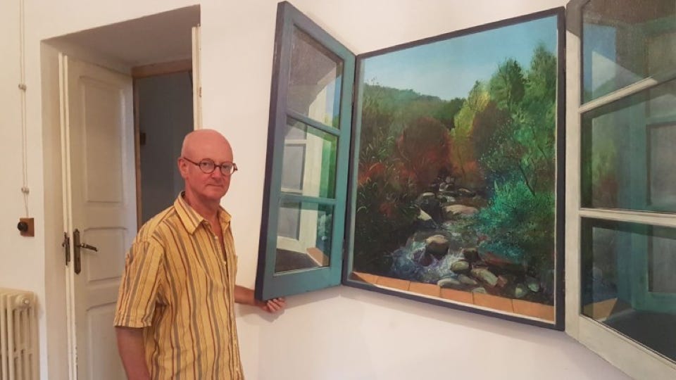 photograph of Paul Critchley in his studio