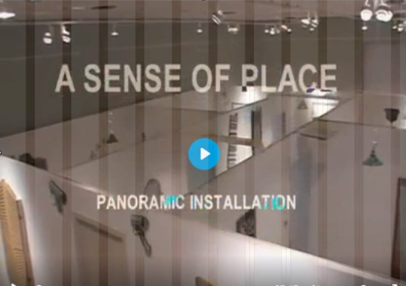 Video by Johann Meijer© of the Installation 'A Sense of Place' by Paul Critchley
