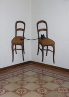 Painting for the installation ' The Panoramic Interior' by Paul Critchley